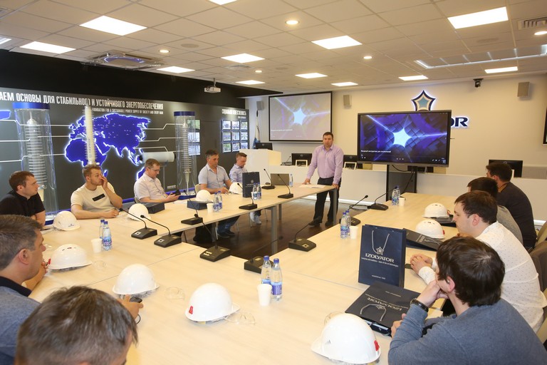 Safety orientation is conducted by the Head of Labor Protection office Panfil Fostikov